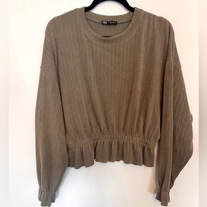 Zara top with peplum